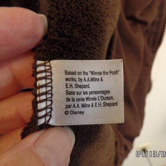 Disneyland Resort Winnie the Pooh and Piglet embroidered Fleece Jacket Medium - Picture 12 of 16